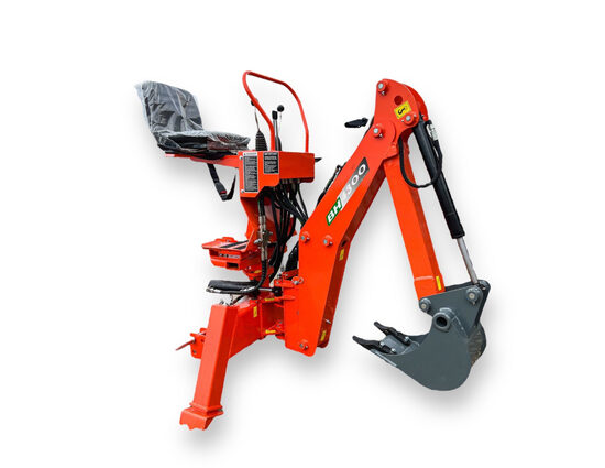 Mateng BH-4300 Retroescavatore Con Propria Pompa Indipendente e Sistema di Comando Idraulico, Profondità di Scavo fino a 1,30 m. Per i Trattori da 10 CV. a 35 CV. Consegna in Tutta Italia, Garanzia Inclusa